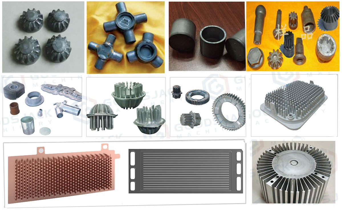Servo Guide Cold Extrusion Molding Machine Samples